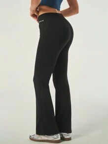 Hanevo New Casual Sports Knit Yoga Slim Fit Flare Leggings For Women Sportwear For Daily Wear Fall Cloth For Women