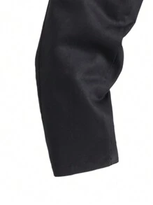 SHEIN 4 件套青少年男孩绅士装 - 黑色衬衫 + 吊带 + 酒红色领结正式西装 + 长裤，适合生日派对、舞会、婚礼、毕业典礼的优雅正式服装