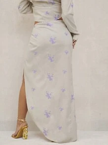 Lumalex Spring Summer Swimsuit Swimwear Swim Vacation Bohemian BOHO Sea Beach Hot Outdoor Richly Layered Wedding Season Banquet Coming Of Age Ceremony Beach Seaside  Festival Old Money Wedding Engagement Coming Of Age Ceremony Linen Feel Embroidery Decor Low Waist Metal Accent Super High Split Women Long Skirt