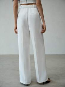 MOTF PREMIUM Pantaloni da tailleur con piega pressata - Bianco - Visualizzare 4