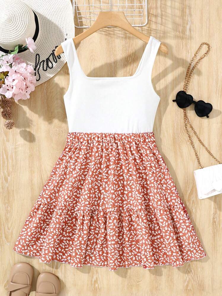 cute dresses for teens casual Gubotare Cute Dresses for Teen Girls Girl's Spaghetti Strap Summer Casual Sundress A-line Dress (Red,Size 12-13 Years)