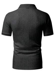 Manfinity CasualCool Camisa polo de hombre Manfinity de unicolor con diseño texturizado