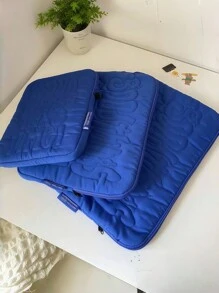 1 件 11 英寸/13 英寸/15 英寸黑蓝色简约笔记本电脑收纳包，iPad 平板电脑内胆收纳包防摔减震，生日礼物，适合学校、办公室和通勤返校 - 彩色 - 查看 7