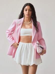 MOTF STUDIO 对比色粘合结构西装外套 - 彩色 - 查看 6