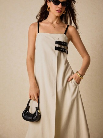 Poéselle Damklänningar Linneklänning Lösa kontrasterande remmar med läderspänne Avslappnade och bekväma klänningar Hängslen klänning Dam Elegant knappdekorerad klänning med omlottband Damklänningar Strandkläder för kvinnor Sommarkläder för kvinnor Solklänning Boho Sommarklänningar för kvinnor Vita klänningar Eleganta klänningar för kvinnor Långa klänningar för kvinnor Sommarkläder för kvinnor Vita klänningar för kvinnor Vårklänning Stadskonsert Boho Hippie Bohemisk Gamla pengar