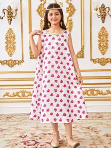 SHEIN 2 件套：优雅宽松可爱圆领外套和长裙，适合少女 - 黑色 - 查看 4