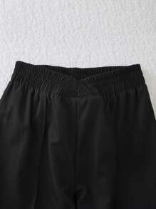 SHEIN 1pc Straight Leg Pants For Teenage Girls, Spring/Summer