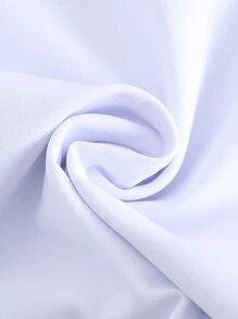 SHEIN Bộ đồ bơi dài tay in họa tiết lá cọ cho bé trai/bé gái, đồ đi biển thường ngày phù hợp cho mùa xuân, hè, thu, đông, bãi biển, hồ bơi, khu nghỉ dưỡng - trắng - Xem 3