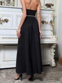 Aloruh 女士简约时尚休闲迷你连衣裙，适合日常穿着