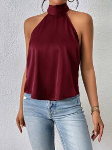 Firerie Women Backless Halter Neck Tank Top