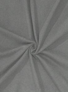 RueChic 男士基本款舒适休闲长袖 T 恤和格子长裤睡衣套装 - 灰色 - 查看 4