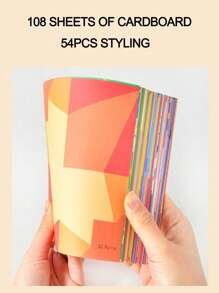 SHEIN 1box/Set 96/108/152pcs Paper Folding Books For Art & Craft Activities, Including Paper Cutting, Origami, Paper Toys,Origami, Crafts,Origami Paper