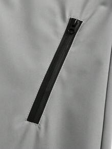 SHEIN Young Boy Casual Solid Color Zipper Design Cuff Pants