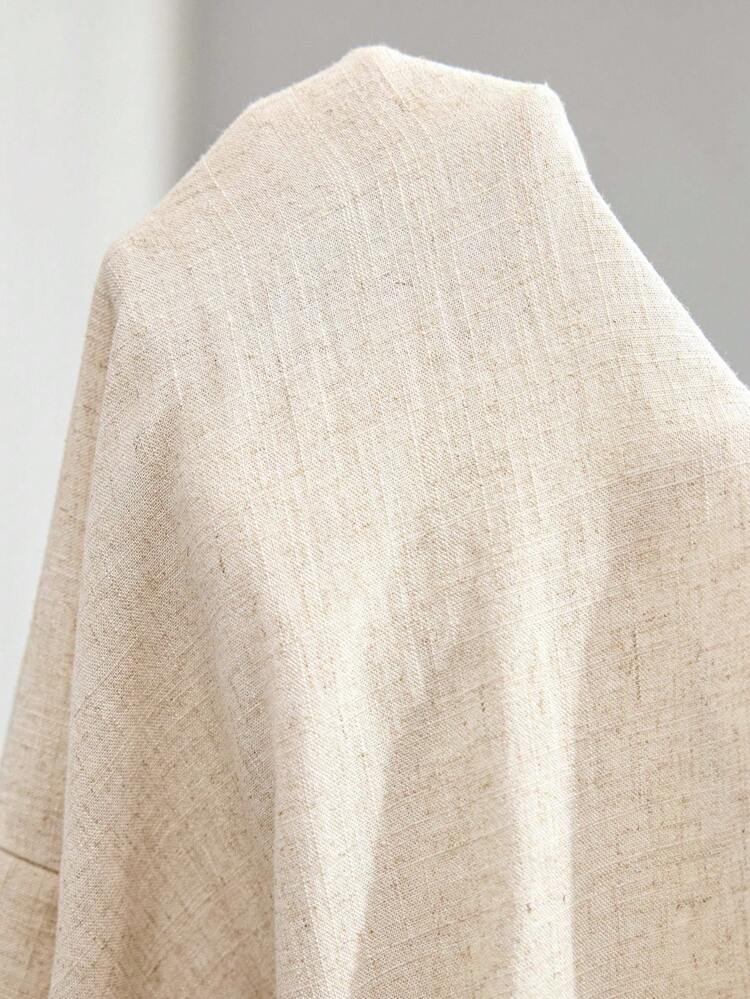 Plus Size Button Decor Minimalist Casual Shorts, Suitable For Commuting & Everyday Wear Spring For Women Vacation Linen, Summer