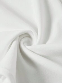 SHEIN EZwear Mallas cortas de punto versátiles en blanco y negro