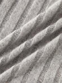 Snug Zone Women's Solid Color Ribbed Homewear Cozy Pants, Fall & Winter - Light Grey - View 5