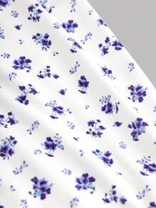 Girlism Tween Girls' Ribbed Blue & White Tie Front Bowknot Cami Snug Fit Mini Dress, Casual Vacation Dress For Spring & Summer - Blue and White - View 4