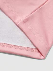 ROMWE MEN Street Life Men's Letter Print Long Sleeve Pullover Pink Long Sleeve Sweatshirt, Autumn/Winter