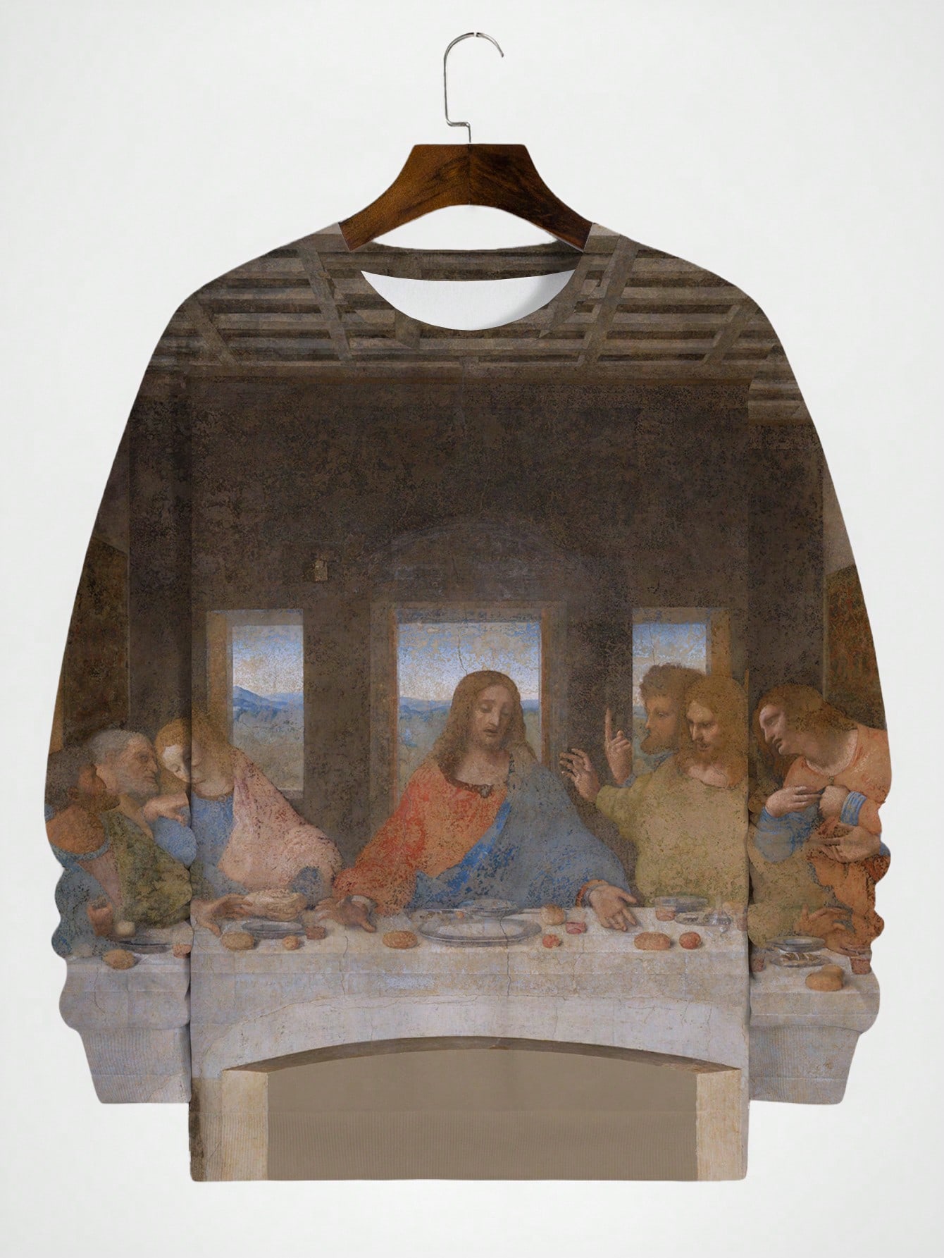 Manfinity Dauomo Men's Minimalist Casual Everyday Crew Neck Sweatshirt