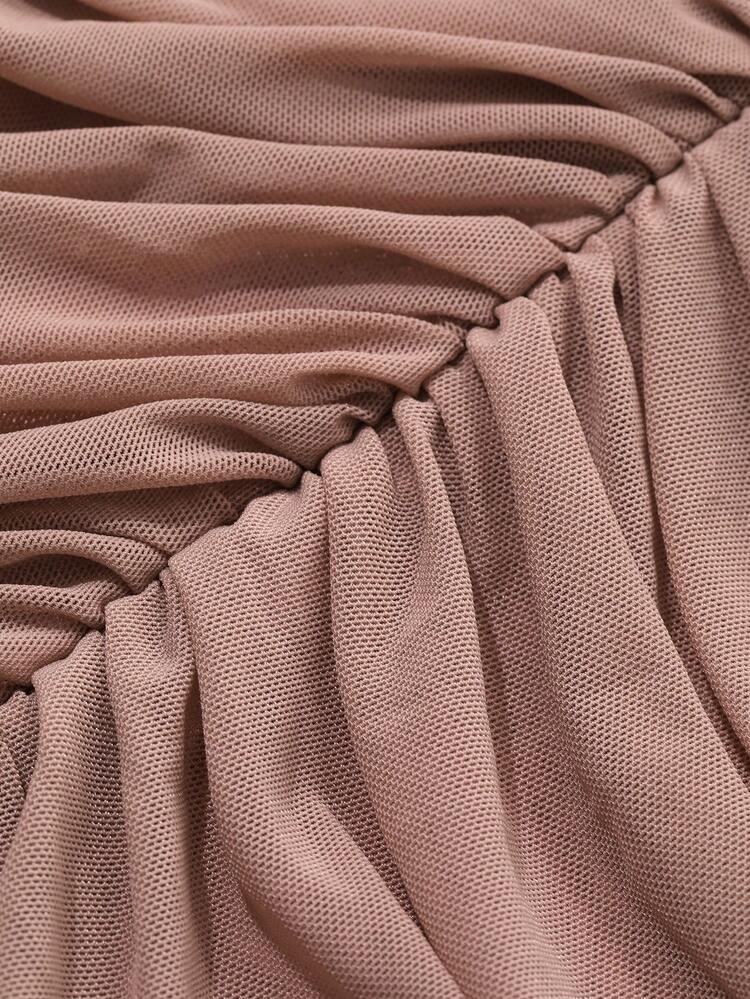 Elegant Solid Color Off Shoulder Ruffle Midi Dress For Women, Spring/Summer Prom Dress Elegant,Fall Clothes Long Sleeve Dress
