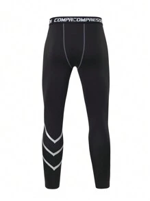 Manfinity Sport Corelite Men's Casual Slim Fit Sports Leggings, Minimalist And Fashionable For Everyday Wear