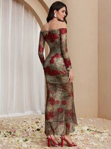 Chiquease 女士修身镂空 A 字形连衣裙，简约时尚，适合日常休闲穿着 - 綠色 - 查看 2