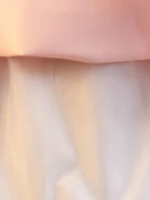 Glamorique Kids 女婴缎面网眼刺绣荷叶边粉色连衣裙、派对礼服和新年礼服、婴儿洗礼长袍，带蝴蝶结 - 彩色 - 查看 5