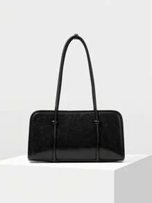 MOTF PREMIUM WOMEN'S FASHIONABLE MINIMALIST COMMUTER SHOULDER BAG - Black - View 1