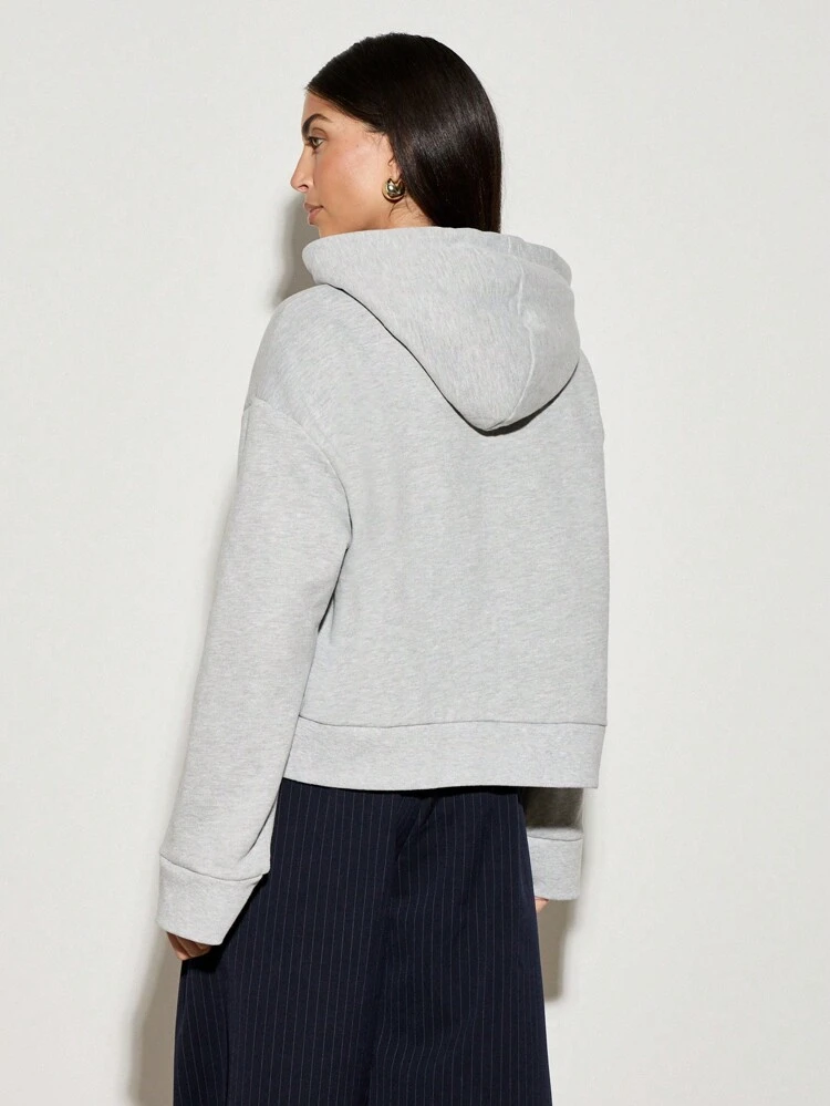 리브 오버사이즈 풀오버 후디 스웨트셔츠