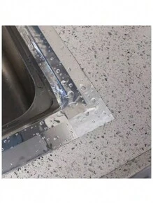 1 卷 10 米水槽防水胶带、厨房炉灶防油胶带、台面防霉胶带、耐高温铝箔胶带、厨房浴室配件 - 銀色 - 查看 9