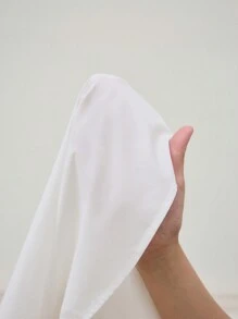 BizChic White Lace Up Long Sleeve Blouse, Commute Women Clothing Suitable For New Year Party, Valentine's Date, Spring Summer - White - View 6