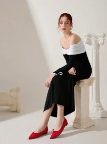 CUCCOO CHICEST 时尚派对尖头高跟鞋，简约休闲日常穿着 - 紅色 - 查看 3