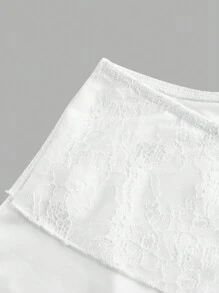 SHEIN MOD Top blanc avec nœud à l'épaule dénudée, Top de fête, Top de club, Top romantique élégant, Top bohème, Top d'été, Top de sortie - Blanc - Voir 5