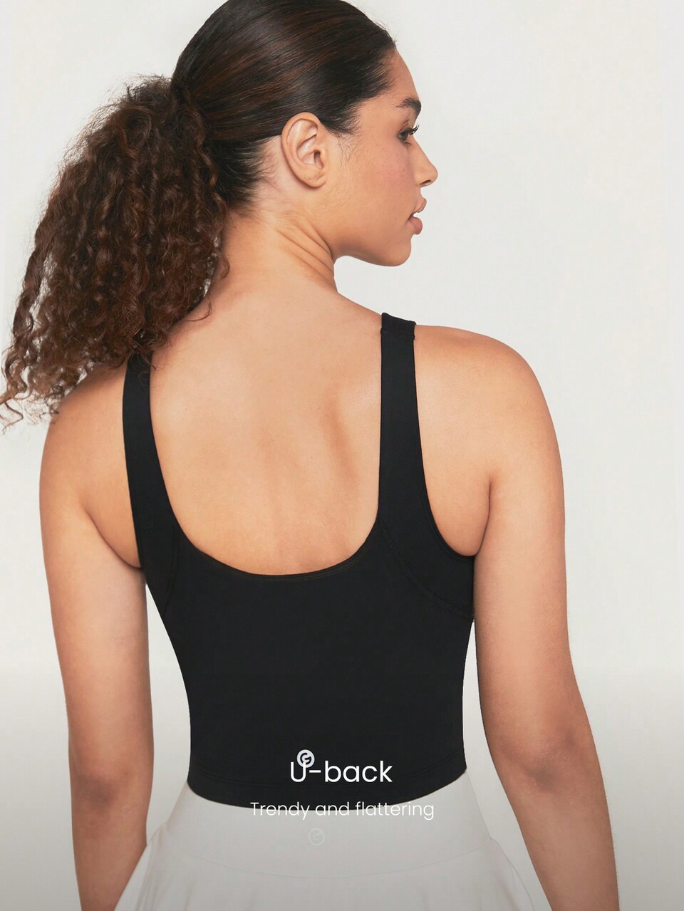 FeatherFit™ U Back Longline Sports Bra Tank Top