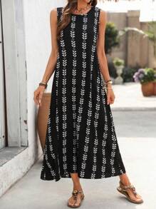 EMERY ROSE 女式热带花卉印花休闲连衣裙，夏季 - 彩色 - 查看 6