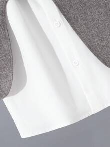 SHEIN 买一送一 青少年男孩休闲领衬衫，附赠背心，适合秋季、春季、夏季、户外玩耍、学校、街头风格、派对、休闲装 - 彩色 - 查看 3