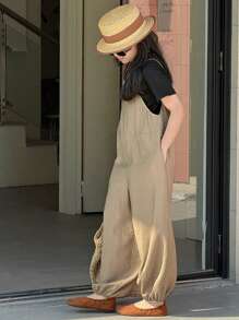 Dazy Kids 2pcs Tween Girl Solid Color Short Sleeve Top And Bottom Set