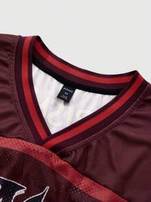 ROMWE MEN Street Life T-shirt de sport décontracté et pour hommes avec slogan et imprimé de figure