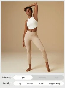 GLOWMODE FeatherFit™ Curve Hem Bra Tank Top Low Impact Yoga Daily