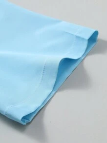 Manfinity Homme 2pcs/Set Men's Ombre Design Short Sleeve Shirt Set - Multicolor - View 4