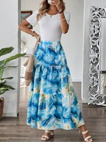 EMERY ROSE Women's Casual Minimalist Fashion Everyday A-Line Skirt