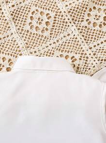 Chemise décontractée simple sans manche pour jeunes filles