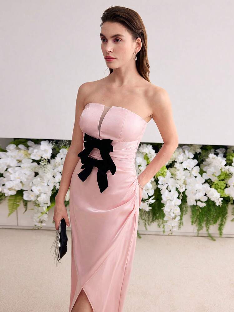 MOTF Soiréza BOW DECOR TUBE COCKTAIL DRESS