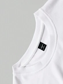 Manfinity EMRG Men's Casual Teddy Bear Slogan Graphic Print Short Sleeve T-Shirt Funny T Shirt Funny Graphic Tees Tees Graphic Funny Tshirts - White - View 6