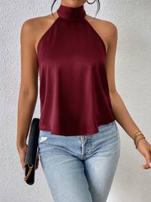 Firerie Women Backless Halter Neck Tank Top