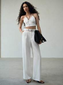 MOTF PREMIUM Pantaloni da tailleur con piega pressata - Bianco - Visualizzare 7