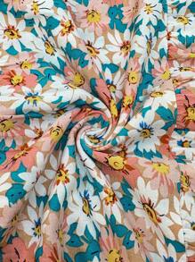 SHEIN Maternity Floral All-Over Print Dress