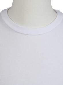 Young Boy Casual Sport Short Sleeve T-Shirt, Spring/Summer - White - View 7