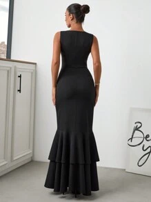 SHEIN Tall Abito lungo stile elegante nero a sirena