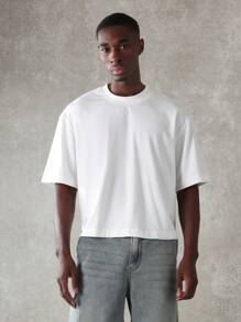 SUMWON 优质超大棉质 T 恤 2 件装 基本款圆领基本款 T 恤 运动休闲街头服饰健身上衣 简约设计 秋冬系列